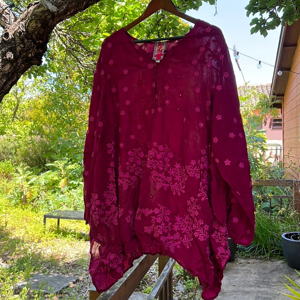 Johnny Was Embroidered Blouse